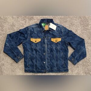 Gap x Dap Dapper Dan Organic Cotton Icon Blue Denim Jean Jacket Mens Size Medium